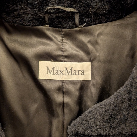 Max Mara Alpaca Wool Winter Coat – Made in Italy – Classic Long Fit – Size 12 - Picture 4 of 8